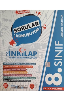 PRUVA Akademi 8.Sınıf LGS GÜNCEL İnkılap Tarihi Sorular Konuşuyor PRUVA Akademi 8.Sınıf LGS GÜNCEL İnkılap Tarihi Sorular Konuşuyor