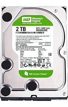 Western Digital Caviar Green WD20EARX 3.5" 2 TB 7200 RPM SATA 3 HDD