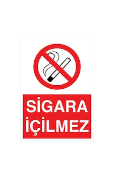 Sigara İçilmez Sticker Yapışkanlı Etiket Sigara İçilmez Sticker Yapışkanlı Etiket