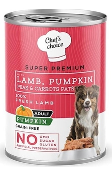 Chef's Choice Tahılsız Kuzulu Balkabaklı Ezme Konserve Köpek Maması 400 G Chef's Choice Tahılsız Kuzulu Balkabaklı Ezme Konserve Köpek Maması 400 G