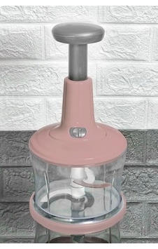 Büyük Paslanmaz Çelik Bıçaklı Üstten Basmalı El Rondosu Blender Soğan Sebze Doğrayıcı Çok Renkli Büyük Paslanmaz Çelik Bıçaklı Üstten Basmalı El Rondosu Blender Soğan Sebze Doğrayıcı Çok Renkli