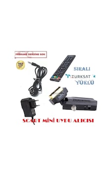 EYEPC Mini Scart Uydu Cihazı Alıcısı Türksat 4A Yüklü Hazır Sıralı