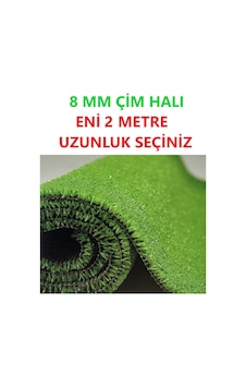 Yapay Çim Halı 2 Metre Eninde Yeşil Çim Halı Suni Çim Halı
