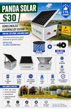 Güneş Enerjili Elektirikli Çit Sistemi 10 Dekar Full Paket Güneş Enerjili Elektirikli Çit Sistemi 10 Dekar Full Paket