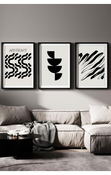512 Store Estetik Duvar Posteri, 3'lü Abstract Poster Seti, Modern Tablo,dekoratif Çerçevesiz Tablo Sku: Zeusstk8da75368a1