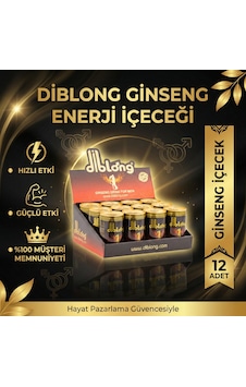 Diblong Ginsengli +18 Performans Enerji İçeceği - 12 Adet Gizli Gönderim Diblong Ginsengli +18 Performans Enerji İçeceği - 12 Adet Gizli Gönderim
