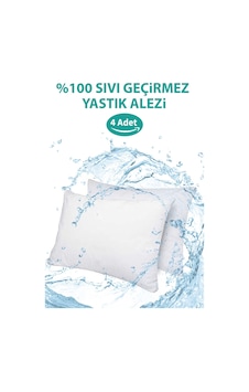 Suvay Pamuklu Fermuarlı 4'lü Su Sıvı Geçirmez Yastık Alezi Suvay Pamuklu Fermuarlı 4'lü Su Sıvı Geçirmez Yastık Alezi