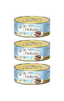 Delizzia Kıyılmış Ton Balıklı Yetişkin Kedi Maması 3 X 85 Gr. Delizzia Kıyılmış Ton Balıklı Yetişkin Kedi Maması 3 X 85 Gr.