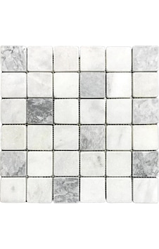 Muğla Beyazı - Gri 5x5 Cm Eskitme Mermer Mozaik Duvar Zemin Mutfak Banyo 0,47m2 30,5cm X 30,5 Cm Muğla Beyazı - Gri 5x5 Cm Eskitme Mermer Mozaik Duvar Zemin Mutfak Banyo 0,47m2 30,5cm X 30,5 Cm