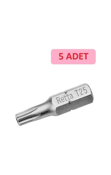 Retta 1/4 5 Köşe Torx Bits Uç 25 25 Mm Rbt2025 Retta 1/4 5 Köşe Torx Bits Uç 25 25 Mm Rbt2025
