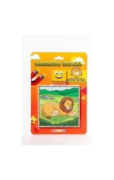 Manyetik Blok Çift Taraflı 9 Parçalı Mıknatıslı Puzzle 2 Görsel Aslan-zebra Yapboz Manyetik Blok Çift Taraflı 9 Parçalı Mıknatıslı Puzzle 2 Görsel Aslan-zebra Yapboz