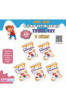 Mavi Deniz Yayınları 4 Sınıf Temel Set 5 Kitap Mavi Deniz Yayınları 4 Sınıf Temel Set 5 Kitap