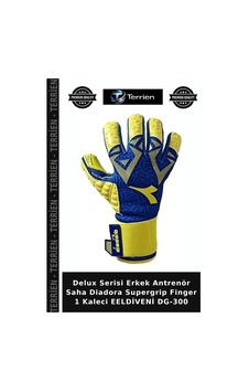Delux Serisi Erkek Antrenör Saha Diadora Supergrip Finger 1 Kaleci Eeldiveni Dg-300 Sarı - Lacivert Delux Serisi Erkek Antrenör Saha Diadora Supergrip Finger 1 Kaleci Eeldiveni Dg-300 Sarı - Lacivert