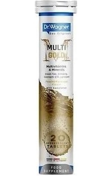 Dr. Wagner Multi-Gold Multivitamin+Mineral 20 Efervesan Tablet Dr. Wagner Multi-Gold Multivitamin+Mineral 20 Efervesan Tablet