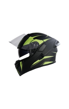 Kc-çene Açılır Vizörlü Kask Kc902b Mat Siyah - Neon Yeşil L E Belgeli Kc-çene Açılır Vizörlü Kask Kc902b Mat Siyah - Neon Yeşil L E Belgeli
