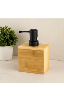 Northcity Ahşap Bambu Dikdörtgen Sıvı Sabunluk - Siyah Pompa Açık Ahşap Northcity Ahşap Bambu Dikdörtgen Sıvı Sabunluk - Siyah Pompa Açık Ahşap
