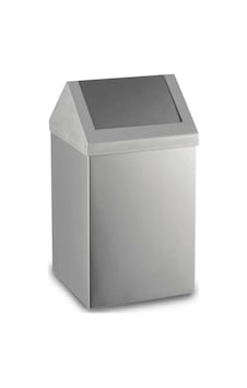 Dayco Sallanır Kapaklı Krom Çöp Kovası 11 L Gri Dayco Sallanır Kapaklı Krom Çöp Kovası 11 L Gri