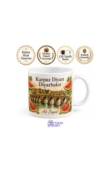 Karpuz Diyarı Diyarbakır On Gözlü Köprü Manzaralı Şık Kupa Bardak Hediye Beyaz / Çok Renkli Karpuz Diyarı Diyarbakır On Gözlü Köprü Manzaralı Şık Kupa Bardak Hediye Beyaz / Çok Renkli