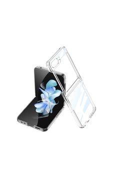 Galaxy Uyumlu Z Flip 5 Kılıf Zore Kıpta Lensli Kapak Renksiz Galaxy Uyumlu Z Flip 5 Kılıf Zore Kıpta Lensli Kapak Renksiz