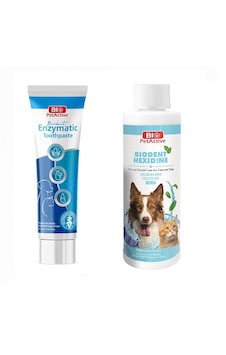 Bio Petactive Biodent Enzymatic Köpek Diş Macunu 100 Ml + Biodent Hexidine 250 Ml 2 Li Set Bio Petactive Biodent Enzymatic Köpek Diş Macunu 100 Ml + Biodent Hexidine 250 Ml 2 Li Set