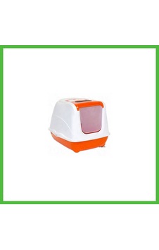 Vaveni Flip Cat Kapalı Kedi Tuvaleti 50 Cm Turuncu Arz Vaveni Flip Cat Kapalı Kedi Tuvaleti 50 Cm Turuncu Arz