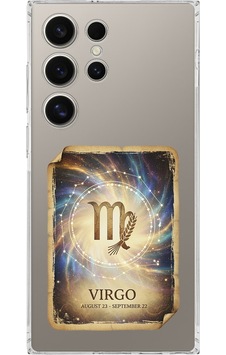 Samsung Galaxy S24 Ultra İle Uyumlu Burç Kartları Başak Tasarımlı Şeffaf Silikon Kılıf Şeffaf Samsung Galaxy S24 Ultra İle Uyumlu Burç Kartları Başak Tasarımlı Şeffaf Silikon Kılıf Şeffaf