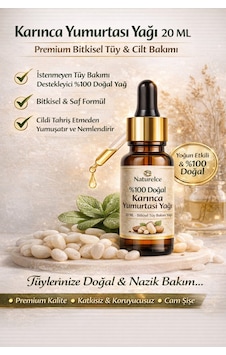 %100 Doğal Karınca Yumurtası Yağı 20 Ml İstenmeyen Tüyler İçin Bakım Yağı