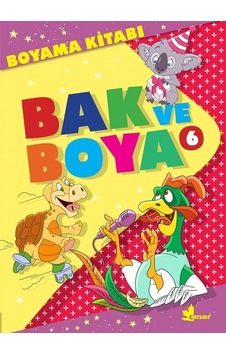 Bak ve Boya 6-Boyama Kitabı- Çınar Yayınları Bak ve Boya 6-Boyama Kitabı- Çınar Yayınları