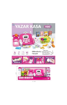 29 Parça Sesli Hesap Makineli Terazili Mikrofonlu Barkod Okuyuculu Yazar Kasa Yazarkasa Pos Pembe 29 Parça Sesli Hesap Makineli Terazili Mikrofonlu Barkod Okuyuculu Yazar Kasa Yazarkasa Pos Pembe