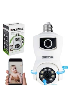Rose Ahd-30125 Wifi Akıllı Kamera İç Mekan 360 Derece Sesli