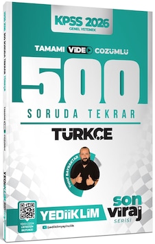 Yediiklim 2026 Kpss Son Viraj Serisi Türkçe Tamamı Video Çözümlü 500 Soruda Genel Tekrar Kampı Yediiklim 2026 Kpss Son Viraj Serisi Türkçe Tamamı Video Çözümlü 500 Soruda Genel Tekrar Kampı