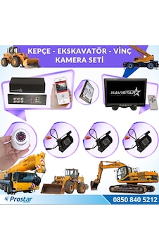 Uzaktan İzlemeli 4 Kameralı Ekskavatör Dozer Greyder Vinç Kepçe 1 Tb Harddisk Kamera Seti Uzaktan İzlemeli 4 Kameralı Ekskavatör Dozer Greyder Vinç Kepçe 1 Tb Harddisk Kamera Seti