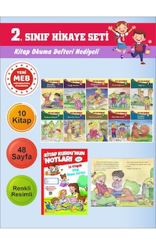 2.sınıflar İçin Okumayı Sevdiren 10 Lu Hikaye Seti 4 Kitap Okuma Defteri Hediyeli 2.sınıflar İçin Okumayı Sevdiren 10 Lu Hikaye Seti 4 Kitap Okuma Defteri Hediyeli