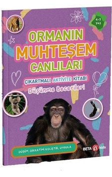 Ormanın Muhteşem Canlıları - Çıkartmalı Aktivite Kitabı - Buket Kurt - Beta Kids Ormanın Muhteşem Canlıları - Çıkartmalı Aktivite Kitabı - Buket Kurt - Beta Kids