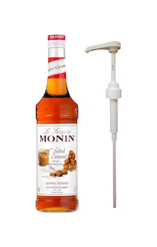 Monin Tuzlu Karamel Şurubu 700 ML + Şurup Pompası Monin Tuzlu Karamel Şurubu 700 ML + Şurup Pompası