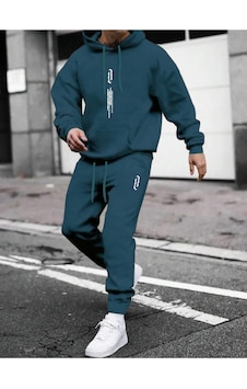 Altamira Erkek Dikey Baskılı Oversize Eşofman Takımı 001