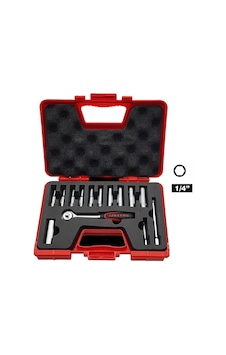 İzeltaş 1107 1/4" Derin Lokma Anahtar Takımı 14 Parça - 1107006014 İzeltaş 1107 1/4" Derin Lokma Anahtar Takımı 14 Parça - 1107006014