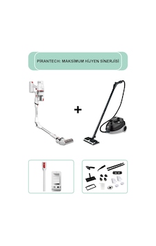 Pirantech ES-330 Pro Dikey Süpürge & CB-107C Profesyonel Buharlı Temizleyici Pirantech ES-330 Pro Dikey Süpürge & CB-107C Profesyonel Buharlı Temizleyici