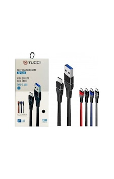 PLATOON TC-110 3.0 AMPER USB - TYPE-C Şarj  Kablosu 1 Metre