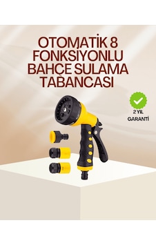 8 Fonksiyonlu Bahçe Sulama Tabancası Seti Çok Amaçlı Hortum Ucu Altın 8 Fonksiyonlu Bahçe Sulama Tabancası Seti Çok Amaçlı Hortum Ucu Altın