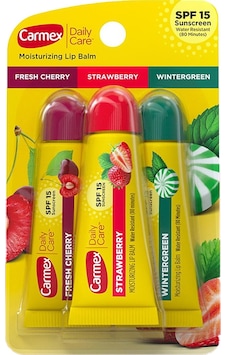 Carmex Çilek + Kiraz + Mint Günlük Bakım Dudak Balsamı Tüp SPF15 3 x 10 G Carmex Çilek + Kiraz + Mint Günlük Bakım Dudak Balsamı Tüp SPF15 3 x 10 G