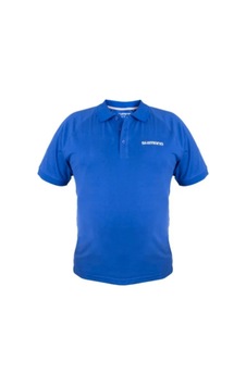 Shimano Short Sleeve Polo Blue Mavi