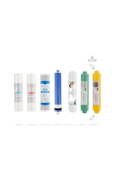 Açık Kasa Su Arıtma Cihazı 7li Filtre Seti Standart Membran Set Açık Kasa Su Arıtma Cihazı 7li Filtre Seti Standart Membran Set