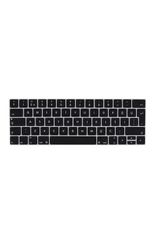 Lexroo Apple Macbook 13' Pro Touch Bar A1706 Klavye Koruyucu Silikon Ped - Siyah Lexroo Apple Macbook 13' Pro Touch Bar A1706 Klavye Koruyucu Silikon Ped - Siyah