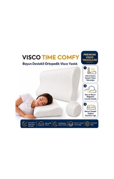Homedius Visco Time Comfy Boyun Destekli Ortopedik Visco Yastık 50x32x11 Cm 2'li Beyaz Homedius Visco Time Comfy Boyun Destekli Ortopedik Visco Yastık 50x32x11 Cm 2'li Beyaz