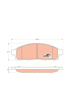 Mitsubishi L200 Ön Fren Balatası 2005-2018 Mitsubishi L200 Ön Fren Balatası 2005-2018
