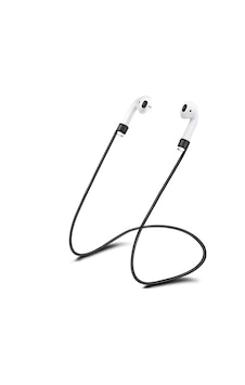 Apple Airpods Ve Airpods Pro İçin Silikon Boyun Askısı, Kaybolma Önleyici Sporcu Kulaklık İpi Siyah Apple Airpods Ve Airpods Pro İçin Silikon Boyun Askısı, Kaybolma Önleyici Sporcu Kulaklık İpi Siyah