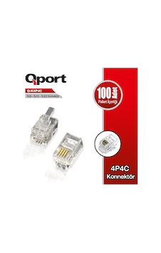 Qport 4P4C Rj9 Rj10 Rj22 Telefon Soketi Qport 4P4C Rj9 Rj10 Rj22 Telefon Soketi