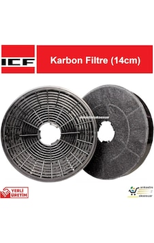 Icf Aspiratör Davlumbaz Karbon Filtre 14cm Bacasız Kullanım İçin Icf Aspiratör Davlumbaz Karbon Filtre 14cm Bacasız Kullanım İçin