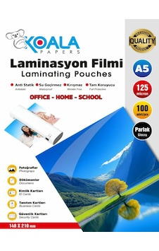 A5 Pvc Kaplama Laminasyon 125 Micron 100 Adet A5 Pvc Kaplama Laminasyon 125 Micron 100 Adet